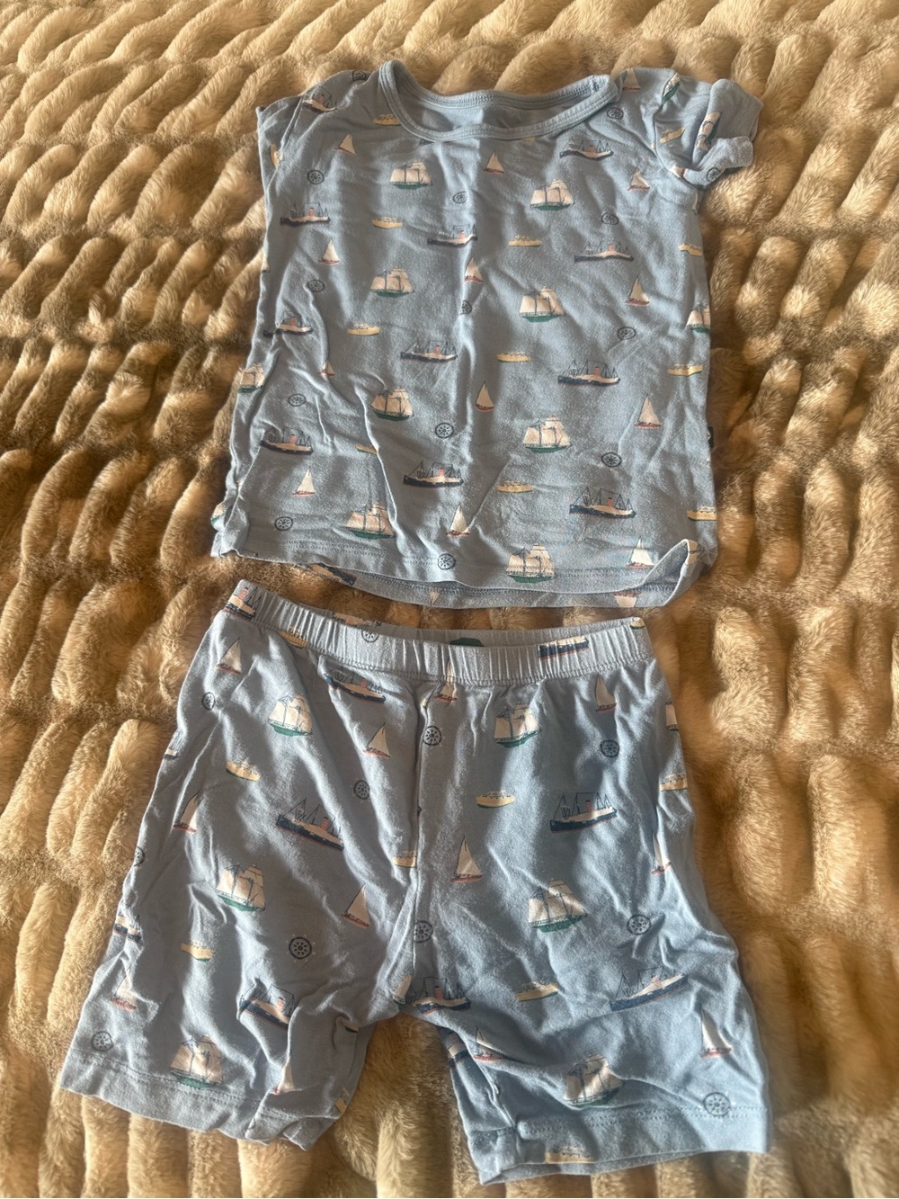 Kyte BABY Light Blue Sailboat Pajama Set